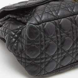 Pre Owned Dior Black Cannage Leather Miss Dior Shoulder Bag