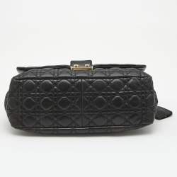 Pre Owned Dior Black Cannage Leather Miss Dior Shoulder Bag