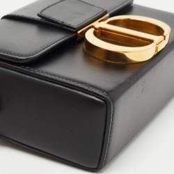 Dior Black Leather 30 Montaigne Box Bag