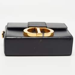 Dior Black Leather 30 Montaigne Box Bag