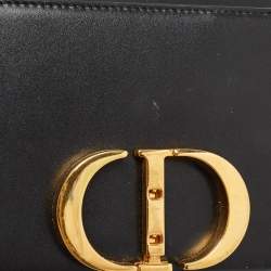 Dior Black Leather 30 Montaigne Box Bag