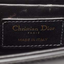 Dior Black Leather 30 Montaigne Box Bag