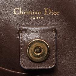Pre Owned Dior Beige Leather Large Diorissimo Shopper Tote
