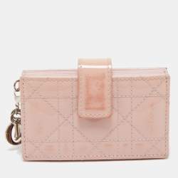 Lady dior patent leather wallet Dior Pink in Patent leather - 36880151