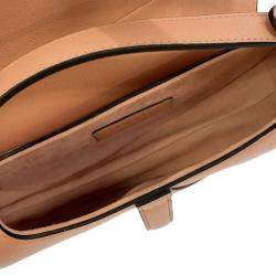 Pre Owned Dior Pink Leather Mini Saddle Bag