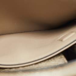 Pre Owned Dior Gold Leather Mini Diorever Top Handle Bag