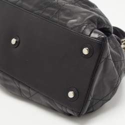 Pre Owned Dior Black Cannage Leather Le Trente Hobo