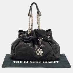 Pre Owned Dior Black Cannage Leather Le Trente Hobo