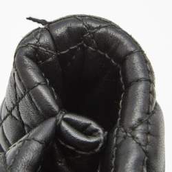 Pre Owned Dior Black Cannage Leather Large Soft lady Dior Tote