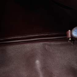 Pre Owned Dior Light Blue Ostrich Large Lady Dior Tote