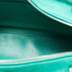 Pre Owned Dior Green Ostrich Large Lady Dior Tote