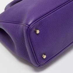 Dior Purple Leather Large Diorissimo Shopper Tote