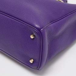 Dior Purple Leather Large Diorissimo Shopper Tote