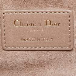 Pre Owned Dior Beige Cannage Leather Small Diortravel Vanity Case