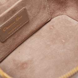 Pre Owned Dior Beige Cannage Leather Small Diortravel Vanity Case