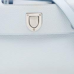 Pre Owned Dior Light Blue Leather Mini Diorever Tote