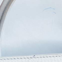 Pre Owned Dior Light Blue Leather Mini Diorever Tote