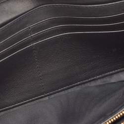Dior Black Cannage Patent Leather Lady Dior Rendezvous Wallet on Chain