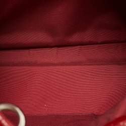 Pre Owned Dior Red Cannage Patent Leather Soft Lady Dior Tote