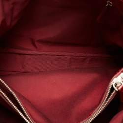 Pre Owned Dior Red Cannage Patent Leather Soft Lady Dior Tote