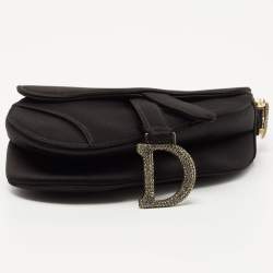 Pre Owned حقيبة ديور ميني سادل جلد أسود