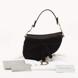 Pre Owned حقيبة ديور ميني سادل جلد أسود