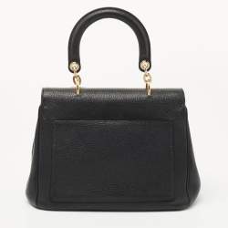 Pre Owned Dior Black Leather Small Be Dior Flap Top Handle Bag