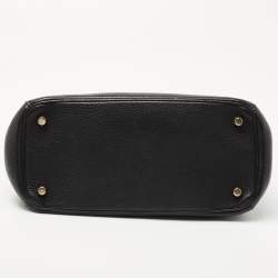 Pre Owned Dior Black Leather Small Be Dior Flap Top Handle Bag