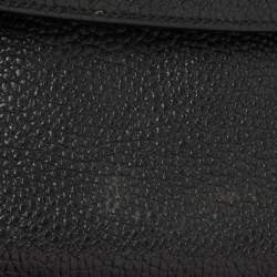 Pre Owned Dior Black Leather Small Be Dior Flap Top Handle Bag