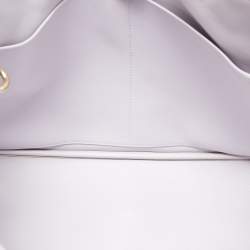 Pre Owned Dior Violet Leather Large Diorissimo Shopper Tote