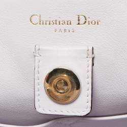Pre Owned Dior Violet Leather Large Diorissimo Shopper Tote