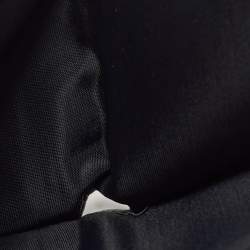 Pre Owned Dior Black Oblique Canvas and Leather Trifold Compact Wallet