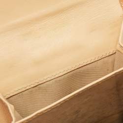 Pre Owned Dior Beige/Brown Oblique Canvas and Leather Street Chic Compact Wallet