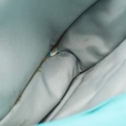 Pre Owned Dior Aqua Green Cannage Leather Lady Dior Chain Clutch