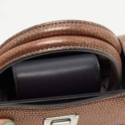 Dior Bronze Leather Mini Diorever Tote