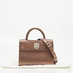 Dior Bronze Leather Mini Diorever Tote