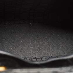 Pre Owned Dior Black Cannage Patent Leather Large Lady Dior Tote