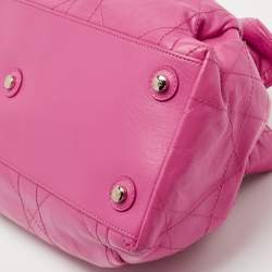 Pre Owned Dior Pink Cannage Leather Le Trente Hobo