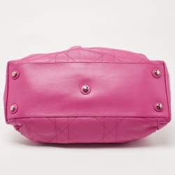 Pre Owned Dior Pink Cannage Leather Le Trente Hobo