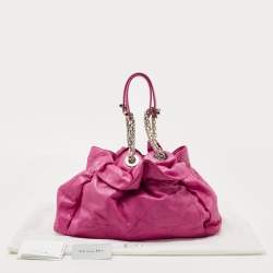 Pre Owned Dior Pink Cannage Leather Le Trente Hobo