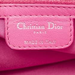 Pre Owned Dior Pink Cannage Leather Le Trente Hobo
