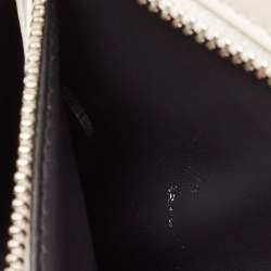 Pre Owned Dior White Patent Leather Small Diorama Shoulder Bag