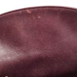 Pre Owned Dior Burgundy Cannage Leather Small My ABCDior Lady Dior Tote