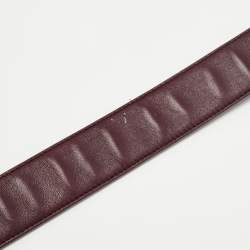 Pre Owned Dior Burgundy Cannage Leather Small My ABCDior Lady Dior Tote