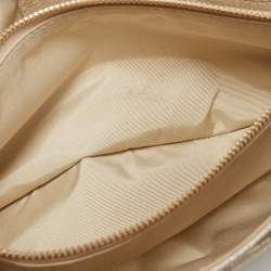 Pre Owned Dior Gold Cannage Quilted Leather Rendezvous Shoulder Bag