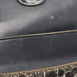Pre Owned Dior Metallic Python Micro Be Dior Tote