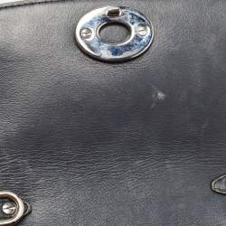 Pre Owned Dior Metallic Python Micro Be Dior Tote