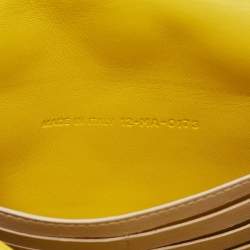 Pre Owned Dior Yellow Cannage Leather Small Miss Dior Flap Bag