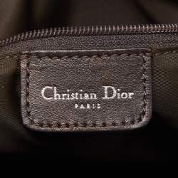 Dior Brown Diorissimo Coated Canvas Trotter Romantique Satchel