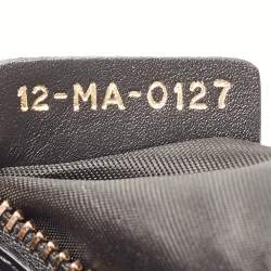 Pre Owned Dior Black Leather D-Fence Croisiere Wallet on Chain